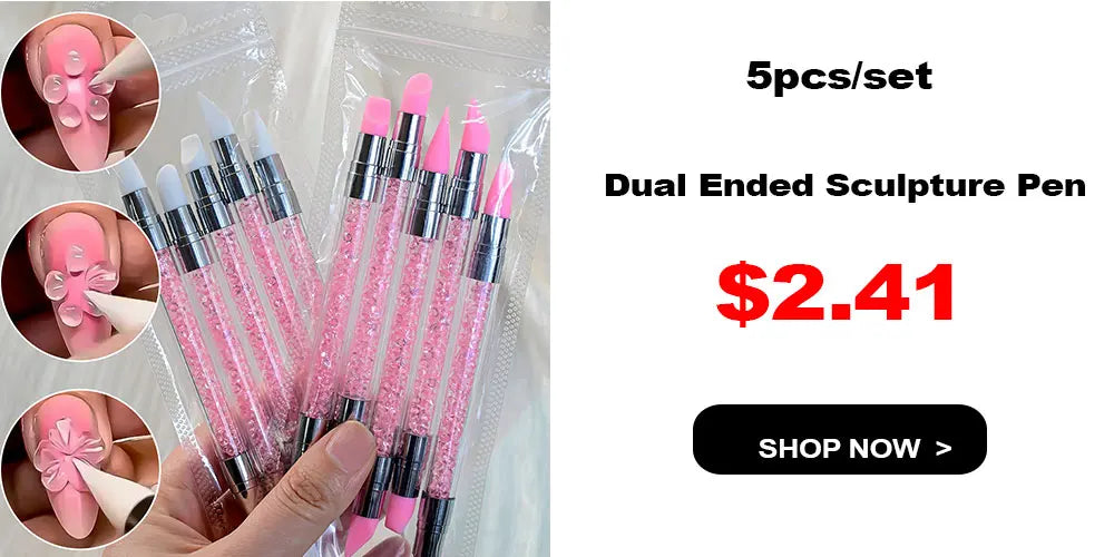 5/15ml Clear Non-Stick Hand Extension Gel Nail Polish 3D Shaping/Sculpting/Carving UV/LED Gel Milky Jelly Hard Gel Manicure DIY