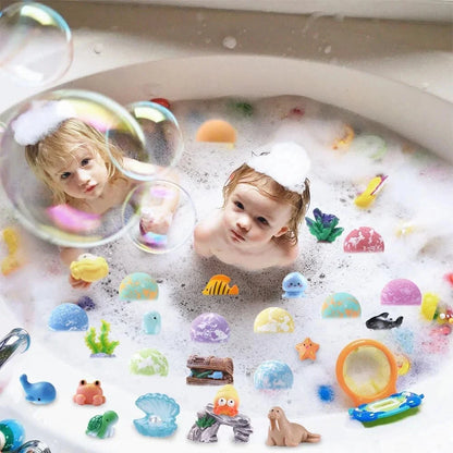 New Bath Bombs Gift Set with Toy Surprise Inside Natural Sea Salt Fizz Balls for Kids Children's Bathtub Fun Gift for Boys Girls