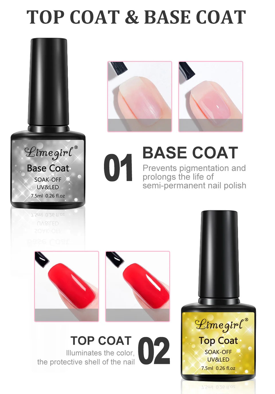LIMEGIRL 15ml Nail Art Kit Poly Nail Gel Extending Set Cat Eye Extension Gel Nail Art Acrylic Gel Varnish Kit for Novice Beginne