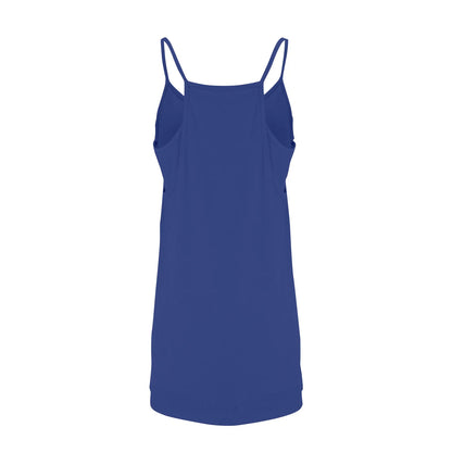 Women's Tennis Dress Solid Color Pocket Sexy Suspender Fake Two-piece Loose Breathable Comfortable Sports Dress