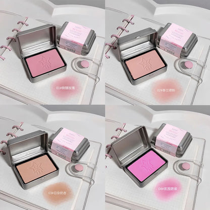 Iron box monochrome blush low saturation light pink nude pink girl clear and white