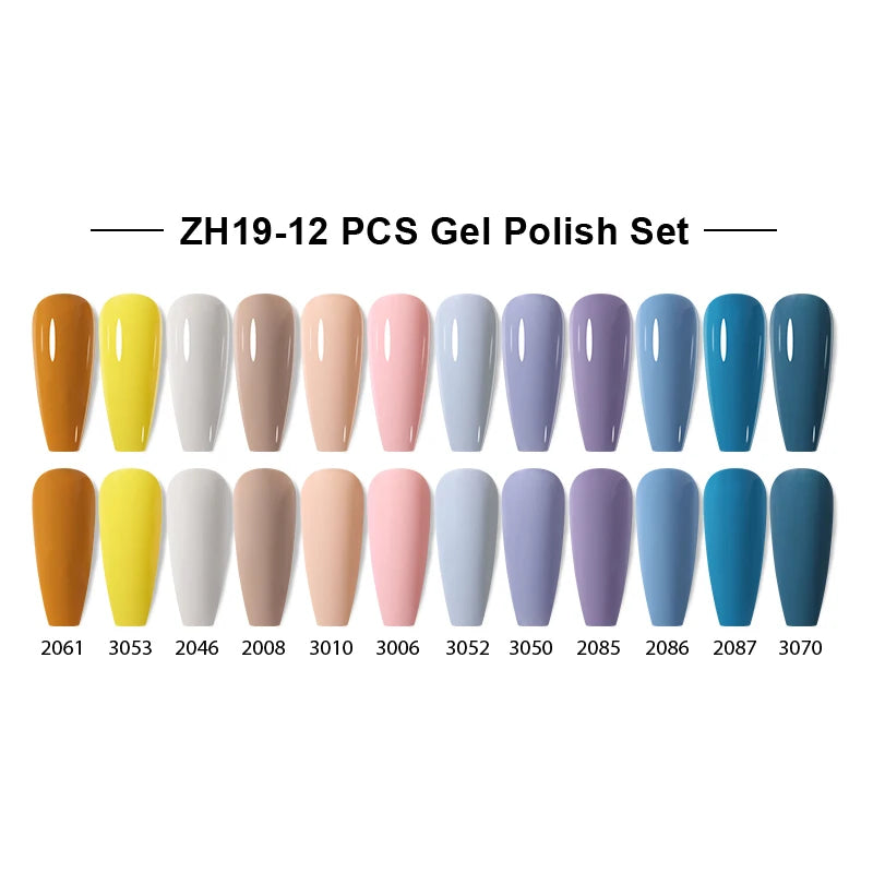 NAILCO 15ml Gel Nail Polish Set 30pcs/Lot Gel Polish Nail Soak Off UV LED Semi-Permanent Varnishes Nail Art Salon Free Shipping