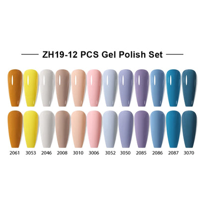 NAILCO 15ml Gel Nail Polish Set 30pcs/Lot Gel Polish Nail Soak Off UV LED Semi-Permanent Varnishes Nail Art Salon Free Shipping