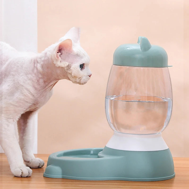 HOOPET 2025 New Cat Bowl 3 Colors Pet Automatic Feeder Dog Drinking Bowl Dispenser for Puppy Cat Food Water Bowl Pet Accessaries