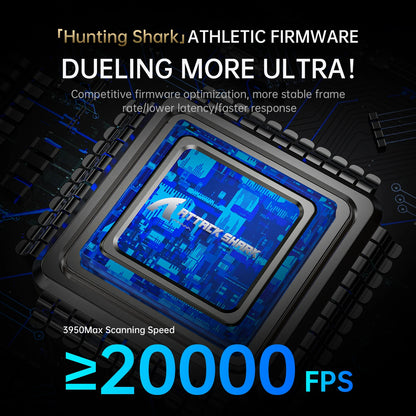 Attack Shark X8Ultra Gaming Mouse & Wireless 8K Receiver,Bluetooth Wireless Connection,PAW3950MAX Sensor,42000DPI,Type-C