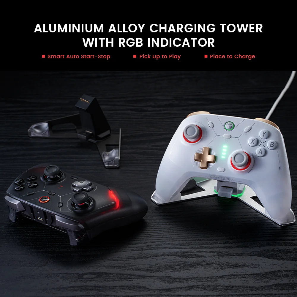 GameSir Cyclone 2 Wireless Pro Controller, Hall Effect Joysticks, Bluetooth Gamepad for Nintendo Switch, iPhone, Android & PC
