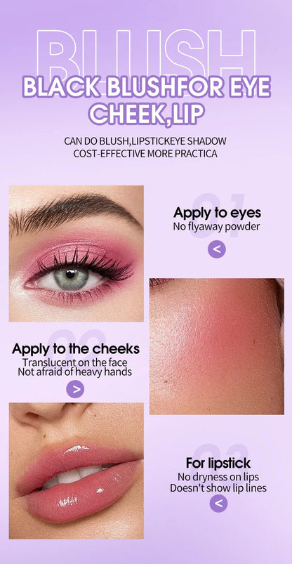 Colorchanging Blush and Lip Balm Dual Applicator Stick Keeps Makeup in Place, Provides Natural Temperature-changing Blush Effect