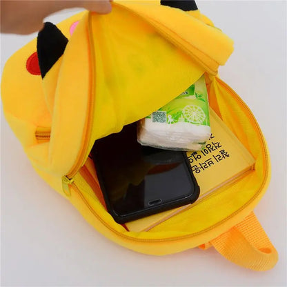 Pokemon Pikachu Plush Backpack kawaii Anime Figure Stuffed Toy Soft Cute Baby School Bag Children Birthday Gifts