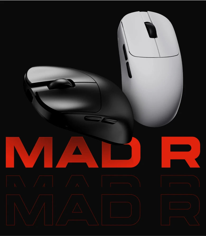 ATK VXE MAD R MAJOR Gaming E-Sports Mouse Ultra-lightweight Dual-Mode PAW3395/3950 Sensor Ergonomic Mice Standard 8K