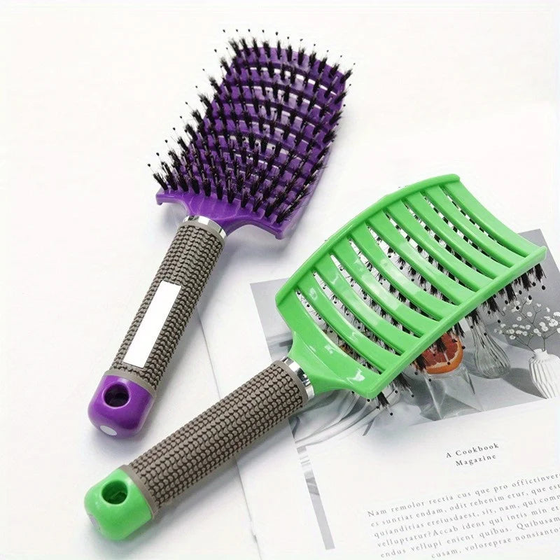 1pc Magic Scalp Massage Hair Brush for Women - Professional Detangling Tool for Wet Curly Hair - Hairdressing Tool