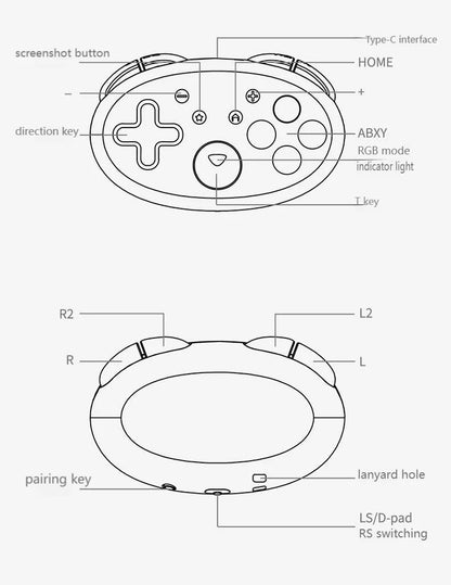 Aolion Wireless Controller For Nintendo Switch Controller Pro Gamepad Turbo Function For Nintend Switch 2/Lite/PC/iOS/Android