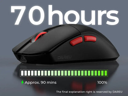 DAREU Tri-mode Wireless 8Khz Gaming Mouse 2.4G Wired 35g Lightweight 30000 DPI AIM-750 Sensor Macro Gamer Mouse Accessories