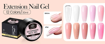 BORN PRETTY 8Pcs Glitter Cat Magnetic Nail Gel Polish Set Moonlight Transparent Summer Semi Permanent UV Gel Soak Off Nail Gel