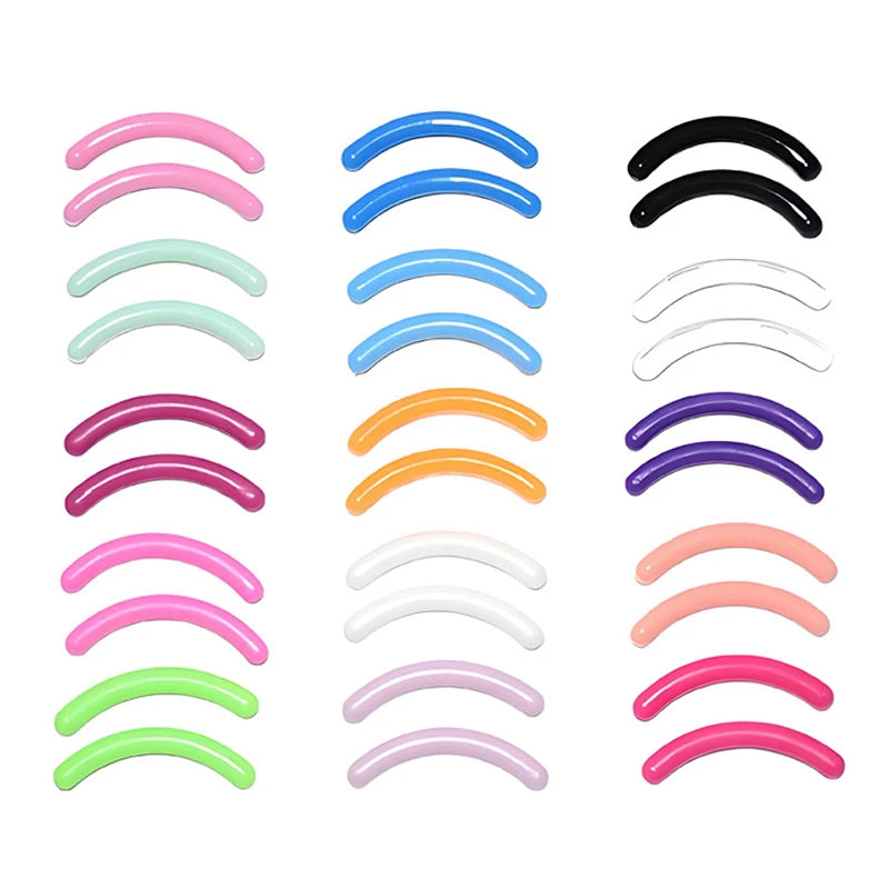 Colored Eyelashes Curler Replace Rubber 30pcs/box Black White Blue Elastic Eyelash Curler Replacement Rubber Strips Accessories