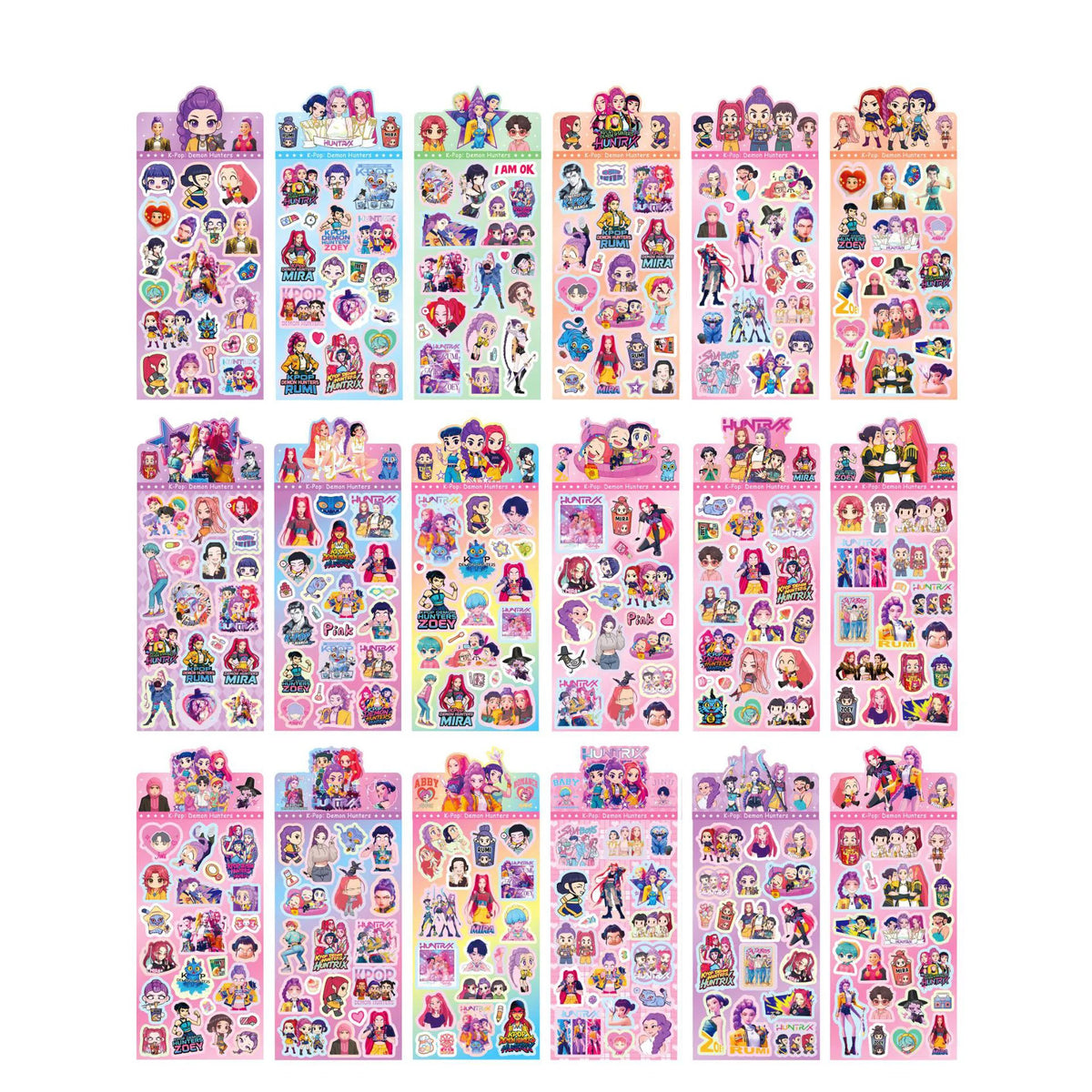 New Hot Anime Hunters Guka Stickers Laser Cartoon Capybara DIY Decor Stickers for Kids Craft Scrapbook and Journal Decoration