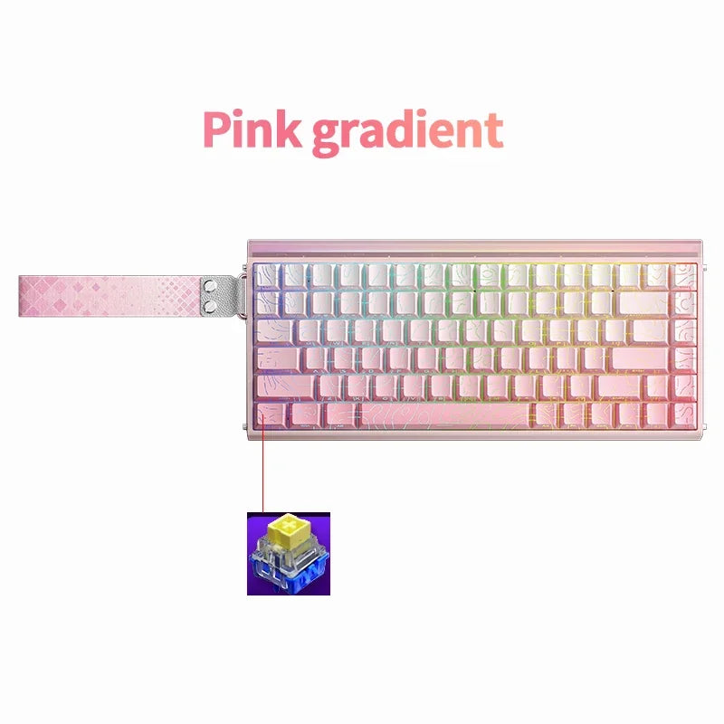 AULA HERO84 HE Wired Mechanical Keyboard RGB Music Rhythm 8K Return Rate Keyboard Magnetic Switch Computer Accessorie for Gamer