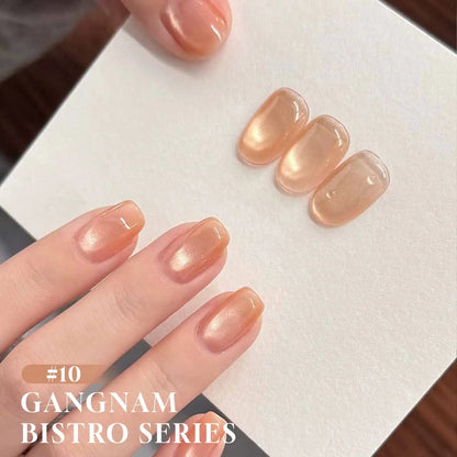 MIANEL 1-16PCS Light Smoke Magnet Cat Eye Gel Nail Polish 2025 New Glass Bead Nude Pink Nail Glue Pink Nails Blue Nails Nail Art