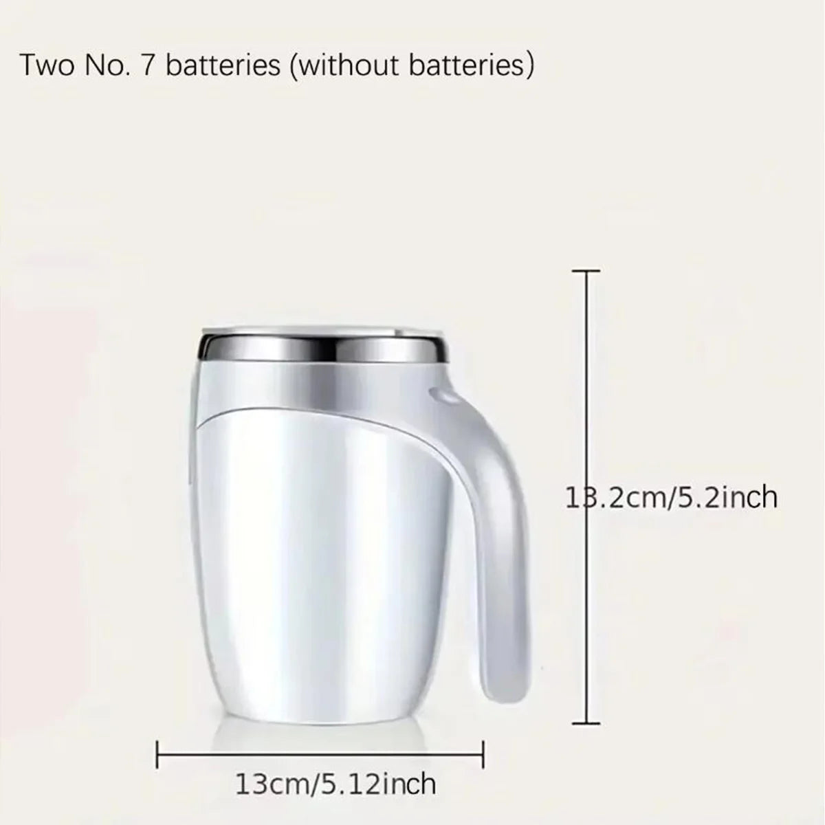 1 automatic mixing cup magnetic coffee cup (battery not included, self equipped), waterproof automatic mixing cup, suitable for