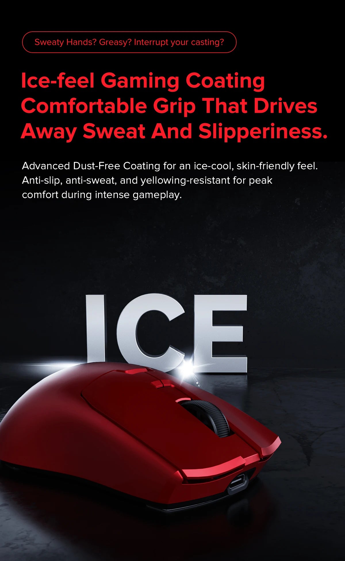 Delux M800mini Wireless Gaming Mouse, 46g Lightweight,PAW3395/PAW3311,1KHz Polling Rate for Small to Medium Hand PC Gamer