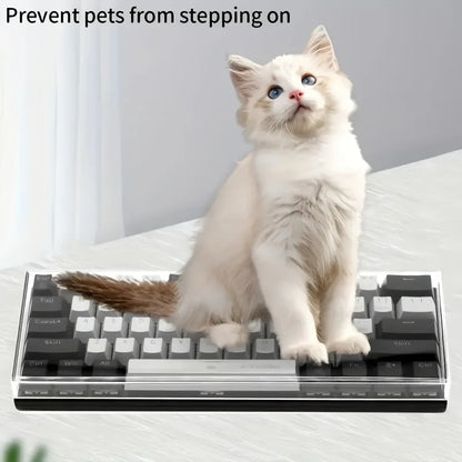 Acrylic Keyboard Clear Protector Case Mechanical Keyboard Dust Cover For 60/61/64 96 98104/108 Key Mouse Cover Keyboard Cover