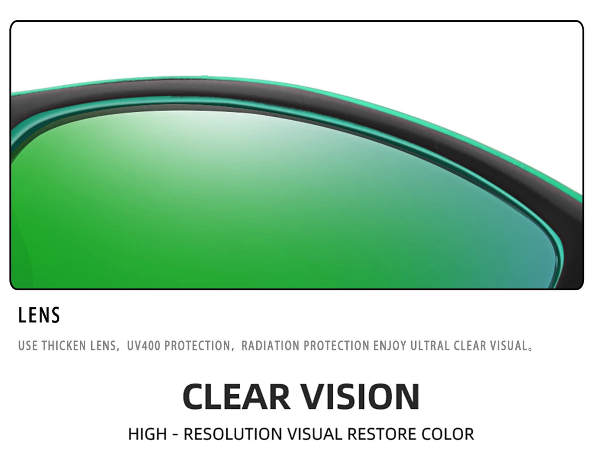 Men's Polarized Fishing Sunglasses Men Women Cycling Driving Hiking Sun Glasses Anti-glare UV400 Eyewear TAC Lens 1 pc