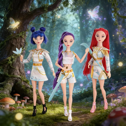 K-Pop Demon Hunters 3-Doll Set: Bandai 11.5" Musical Trio