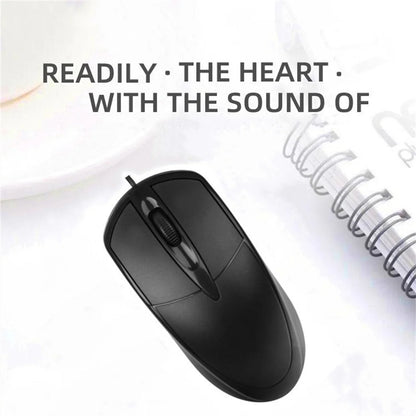 Optical USB Wired Computer Mouse for Gamers PC Laptop Office Home Versatile Use Mice with Ergonomic Design for Comfort