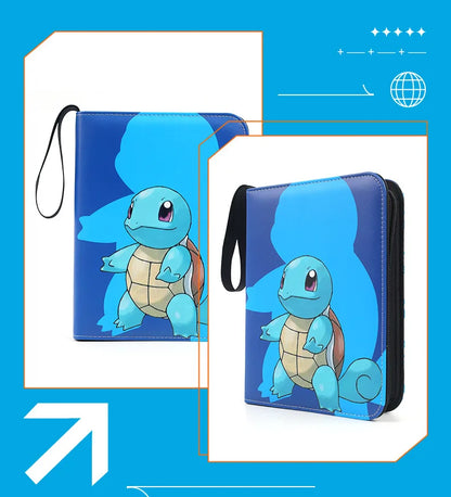 Pokemon Card Anime Figure Card Storage Bag Photo Album Collect Album Loose Leaf Pu Zipper Game King Fans Pikachu Card Pack Toys