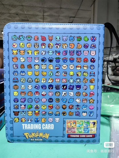 Pikachu Cartoon Anime Battle Card Booklet Zipper