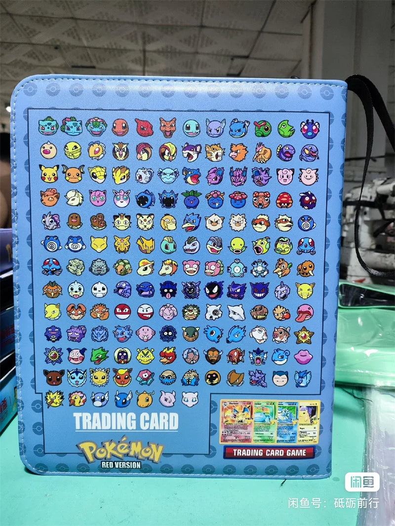 New Gb Pikachu Cartoon Anime Battle Card Booklet Zipper Binder