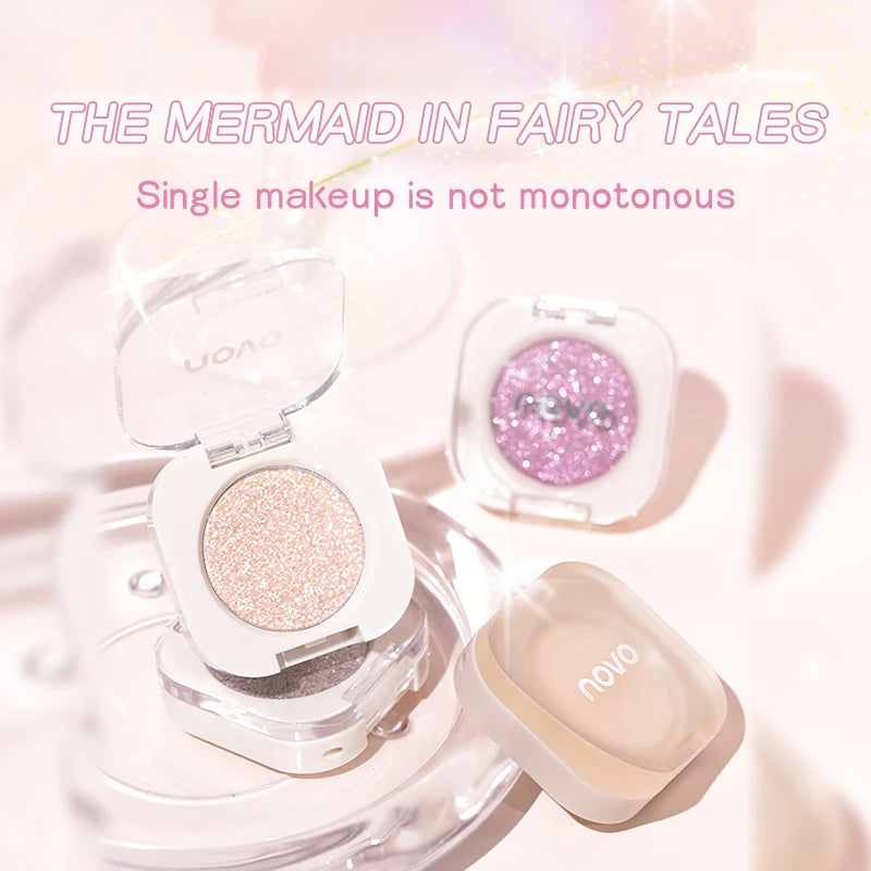 Monochrome Glitter Champagne Eyeshadow Diamond Waterproof Matte Eyeshadow Palette Pearlescent Glitter Shiny Eyes Makeup Cosmetic