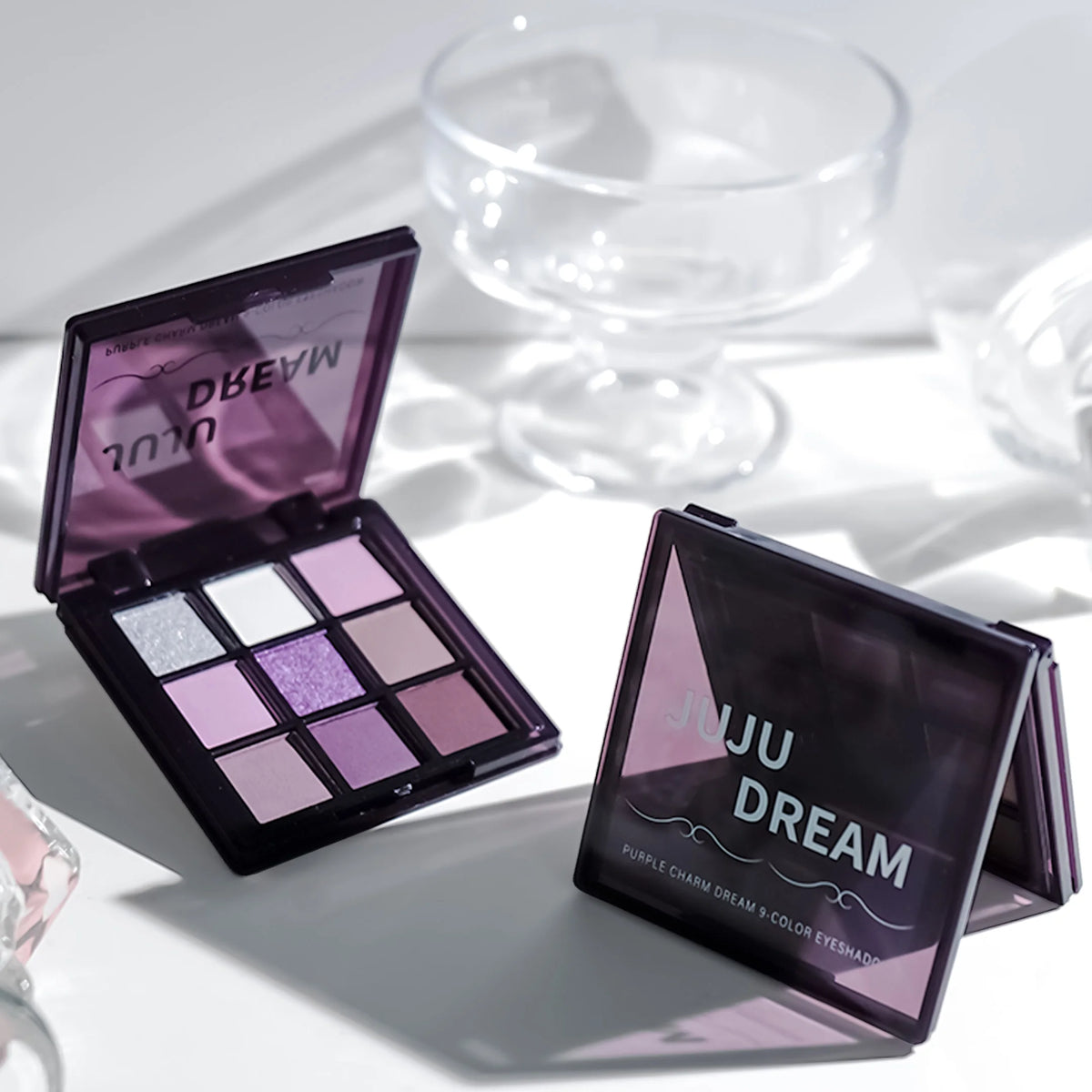 Purple charm dream girl nine-color eye shadow plate smoke purple low saturated pearl matte purple spicy multi-color eye shadow