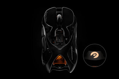 Angry Miao AM Infinity Mouse Tri Mode Wireless Mouse Paw3950 8000Hz Lightweight Hollow Out Magnalium Gaming Mice PC Accessories