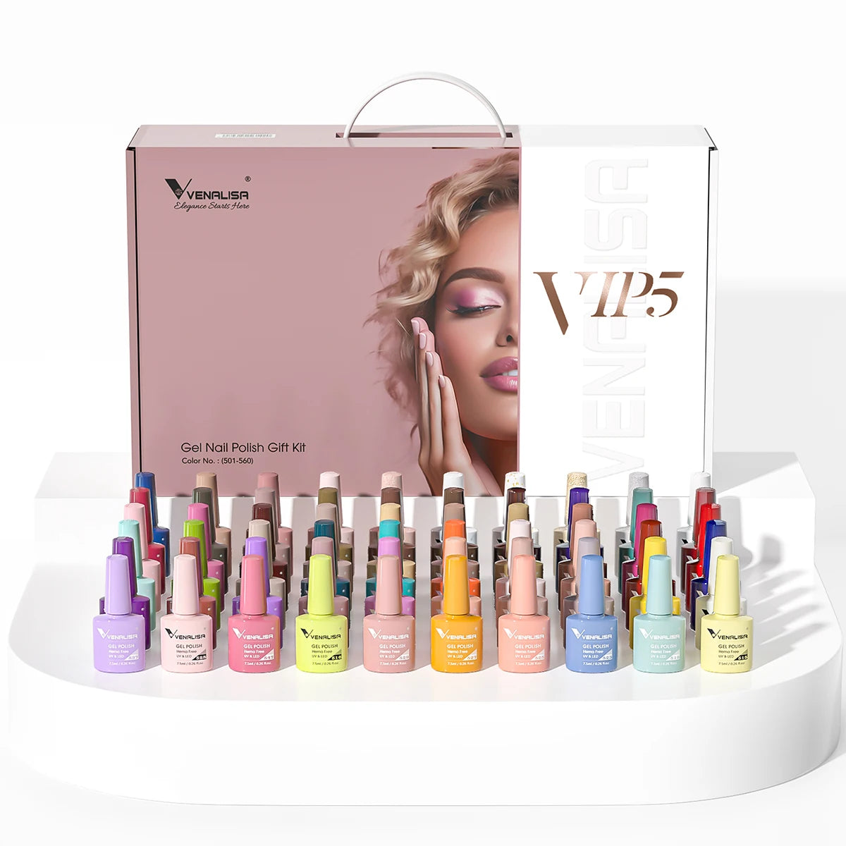 VIP5 Venalisa Nail Gel Polish Kit HEMA FREE Jelly Pink Nude Color Sparkle Gel Varnish Self Leveling Gel Nail Varnish Whole Set