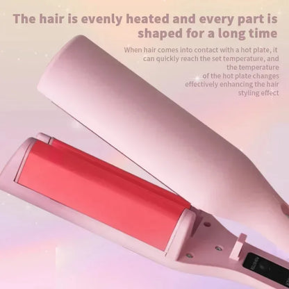 32MM Electric Curling Iron Automatic Lambswool Curling Tool Long Lasting Styling French Styling Rotating Anti-Flame Design