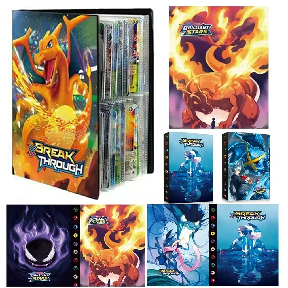 NEW Pokemon Charizard Cards Album Book 240PCS Pok é mon Game Card Album VMAX GX EX Holder Collection Binder Folder Kids Gifts