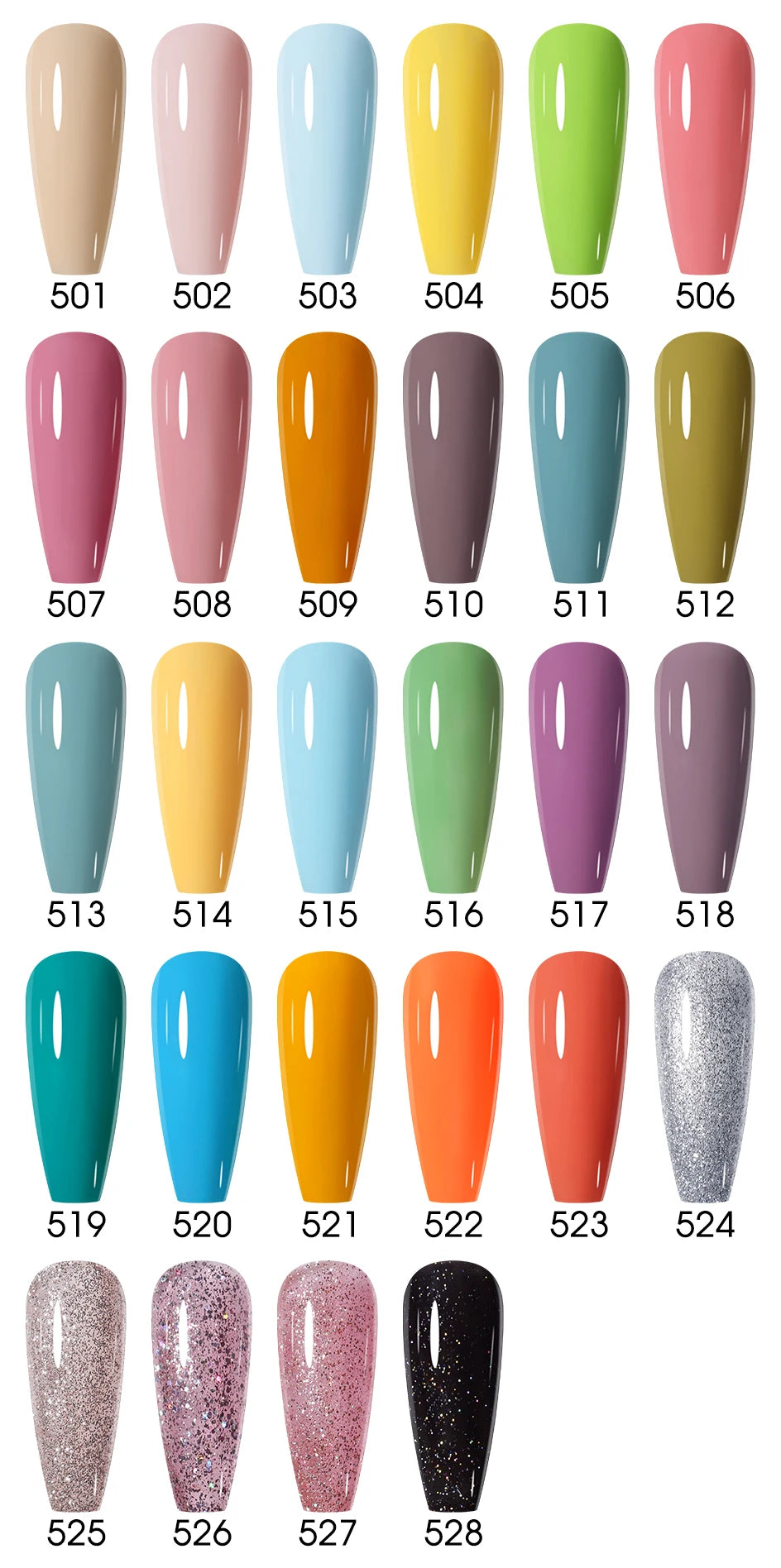 NAILCO 15ml Gel Nail Polish Set 30pcs/Lot Gel Polish Nail Soak Off UV LED Semi-Permanent Varnishes Nail Art Salon Free Shipping