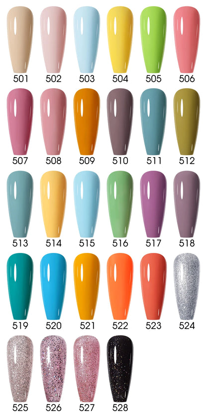 NAILCO 15ml Gel Nail Polish Set 30pcs/Lot Gel Polish Nail Soak Off UV LED Semi-Permanent Varnishes Nail Art Salon Free Shipping