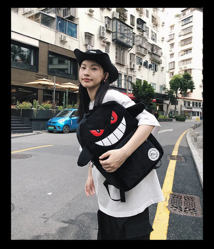 TAKARA TOMY Pokemon Backpack Gengar Student School Bag Children's Gifts Cartoon Kawaii SchoolBag Mochila