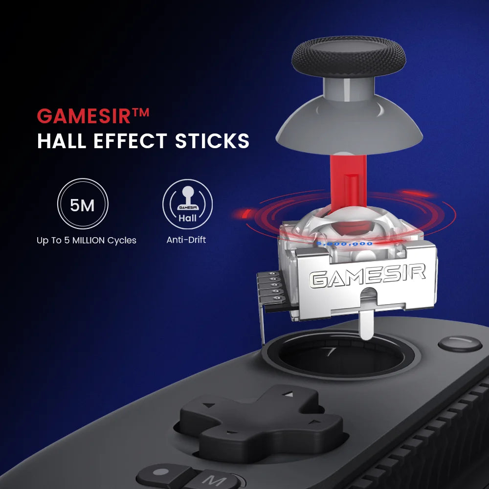 GameSir G8 Galileo Cellphone Gamepad Game Controller with Hall Effect Joystick for iPhone 15 Android Mobile Phone Cloud Gaming