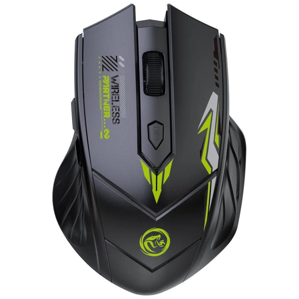 Wireless Mouse Dual Mode 2.4G Bluetooth-compatible Rechargeable Glow Mouse Noiseless Cordless Computer Mice for PC Laptop