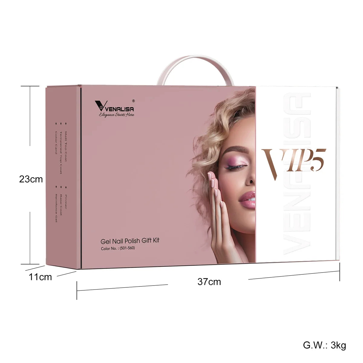 VIP5 VENALISA Gel Nail Polish Kit Hema Free Nude Pink Glitter Gorgeous Color Nail Manicure Soak off UV LED Nail Gel Varnish Set