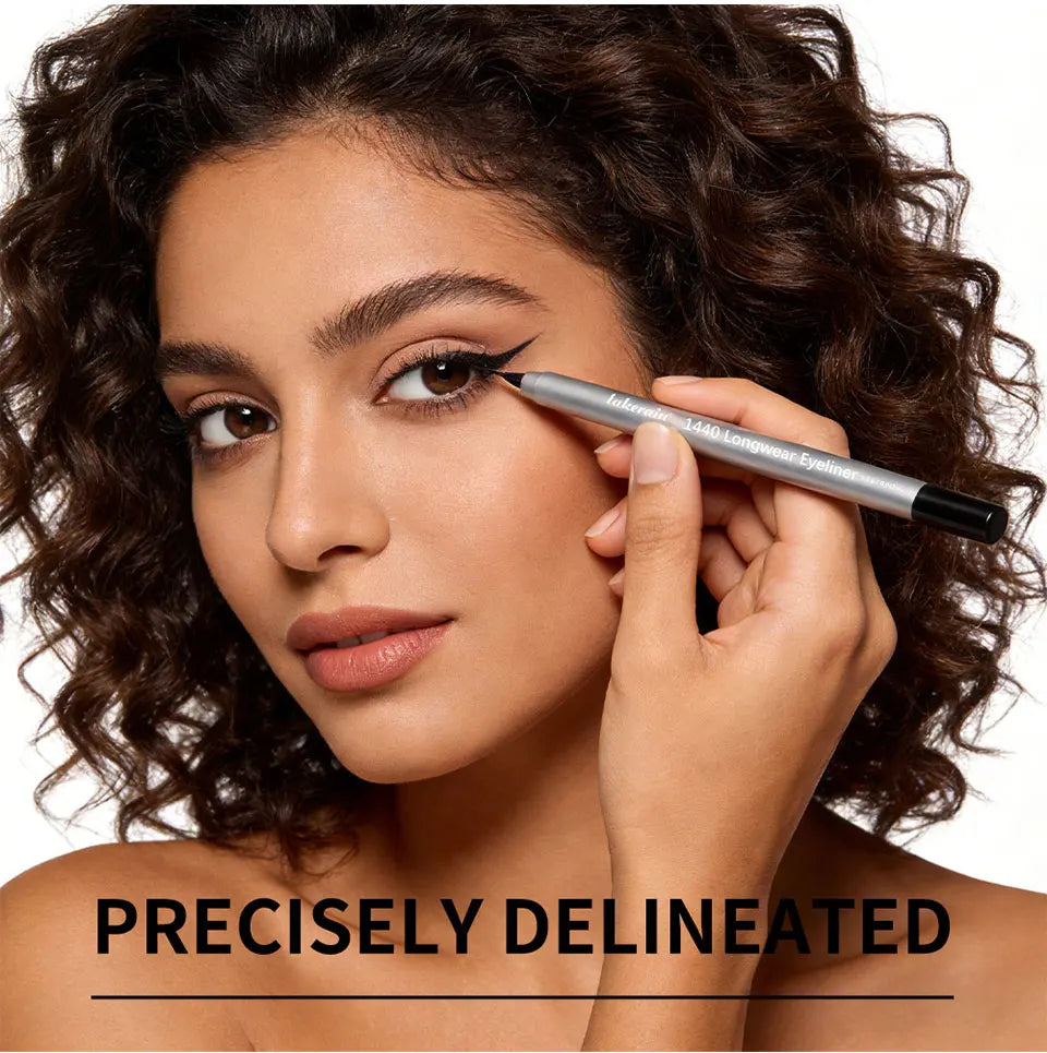 Lakerain Smooth Waterproof Eyeliner Pen Quick-Drying Long-Lasting Sweat-Proof Smudge-Proof for Perfect Makeup Application