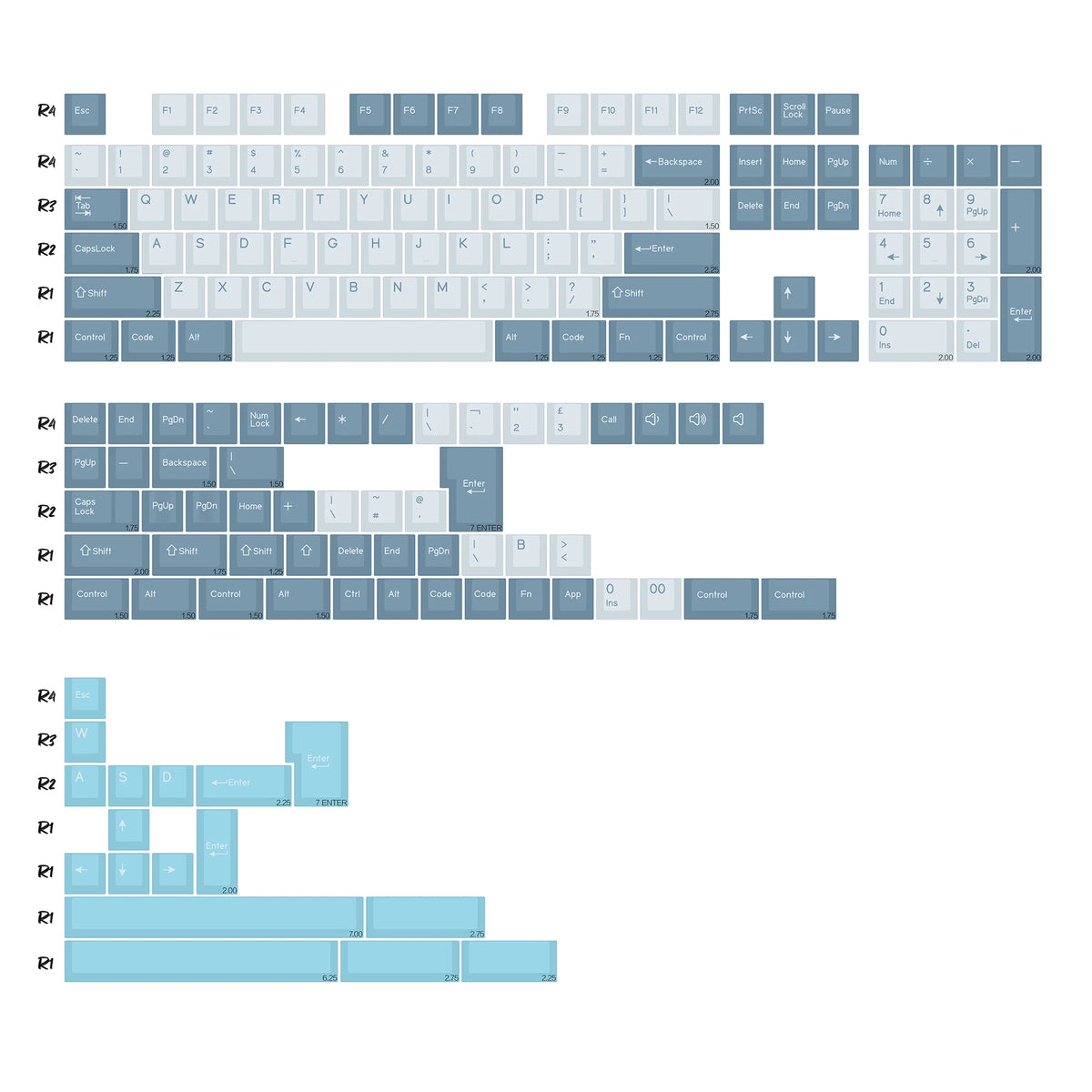 KBDiy GMK Keycap Double Shot GMK Olivia Shoko Jamon WOB Red Samurai Botanical PBT Keycaps Cherry Profile for Mechanical Keyboard