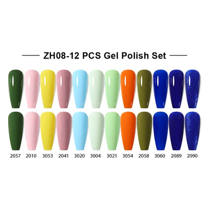 NAILCO 15ml Gel Nail Polish Set 30pcs/Lot Gel Polish Nail Soak Off UV LED Semi-Permanent Varnishes Nail Art Salon Free Shipping