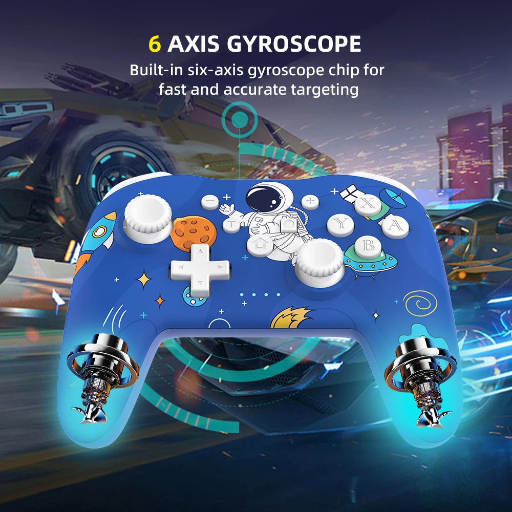 GAMINJA NS009S Wireless Controller BT Gamepad For Nintendo Switch Lite PC TV Box 6-axis Dual Vibration Joystic For Switch 2