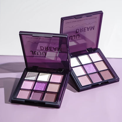 Purple charm dream girl nine-color eye shadow plate smoke purple low saturated pearl matte purple spicy multi-color eye shadow