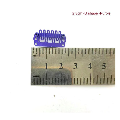 50pcs 2.3cm-3.6cm Black Brown Color Wig Clips Snap Clip For Hair Extension Wig Weft Wig PP Hairpins Large Clips Styling Tools