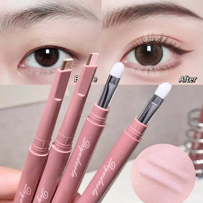 Brightening Aegyo Sal Pencil Waterproof Natural Dual-Color Lying Silkworm Under-Eye Highlighter Shadow Pen Contour Eye Makeup