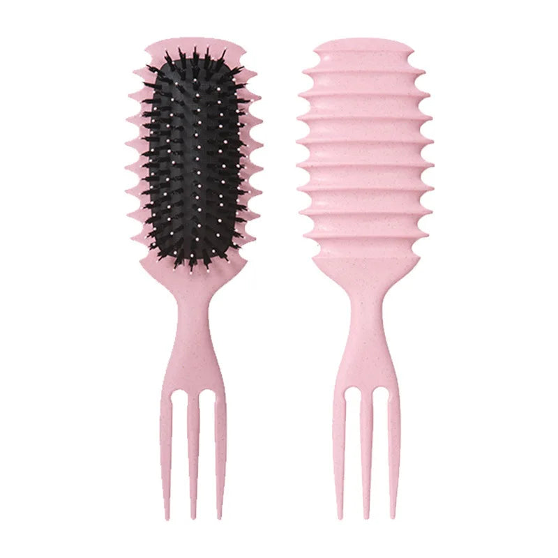 1PC Candy bursh Curly Hair Styling Brush: Defined Curls on Wet Hair- Nylon Bristles Detangling Volumizing Comb for All Hair Type